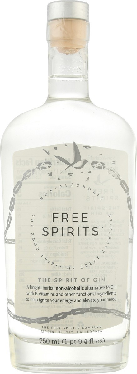 slide 6 of 9, Free Spirits Non-Alcoholic Gin 750 ml Bottle, 750 ml
