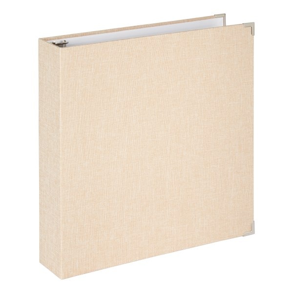 slide 1 of 1, Office Depot Fabric Binder, 1-1/2'' Rings, Tan, 1 ct