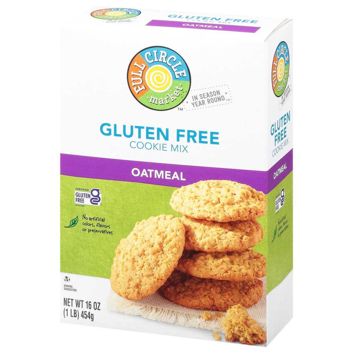 slide 2 of 15, Full Circle Market Gluten Free Oatmeal Cookie Mix 16 oz, 16 oz