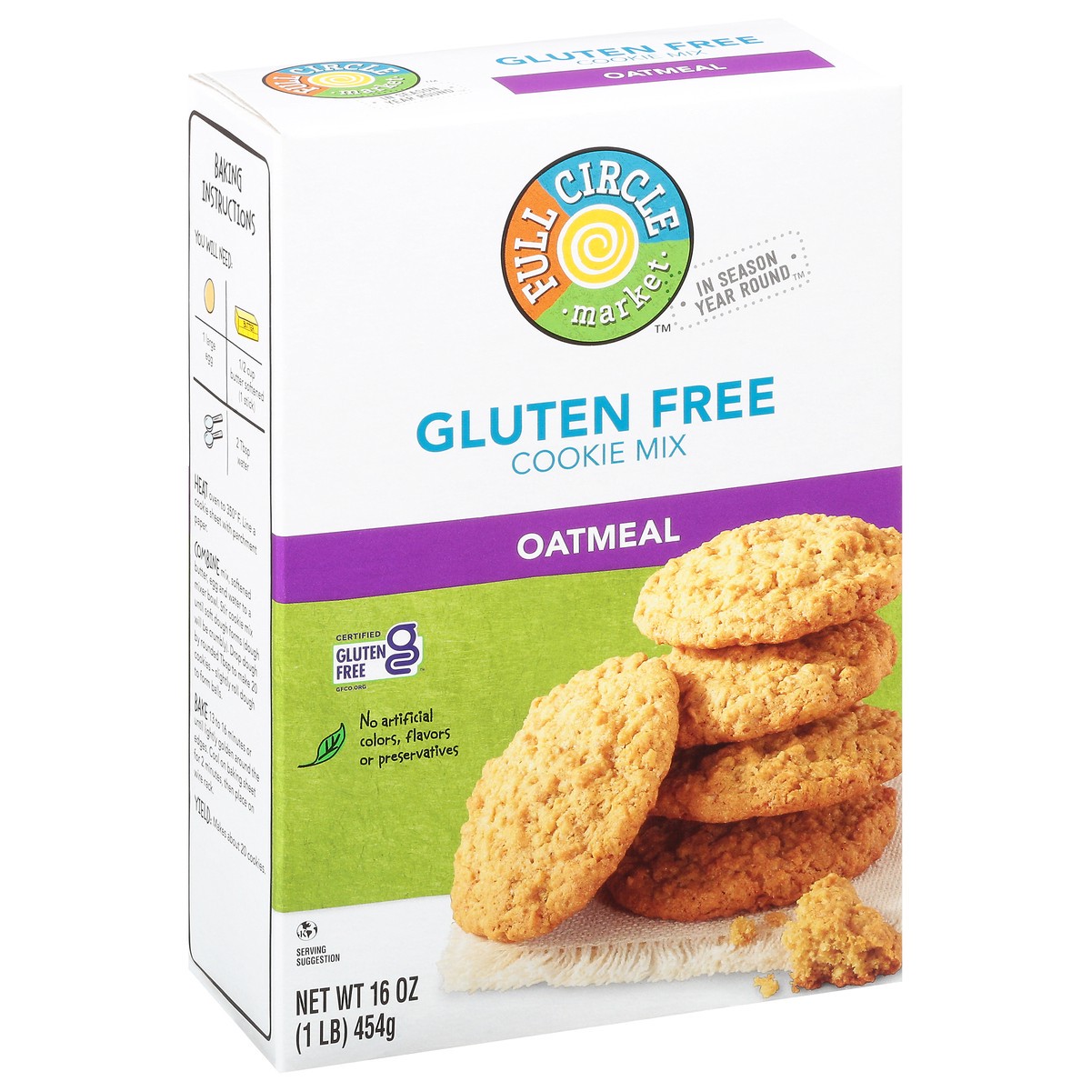slide 6 of 15, Full Circle Market Gluten Free Oatmeal Cookie Mix 16 oz, 16 oz