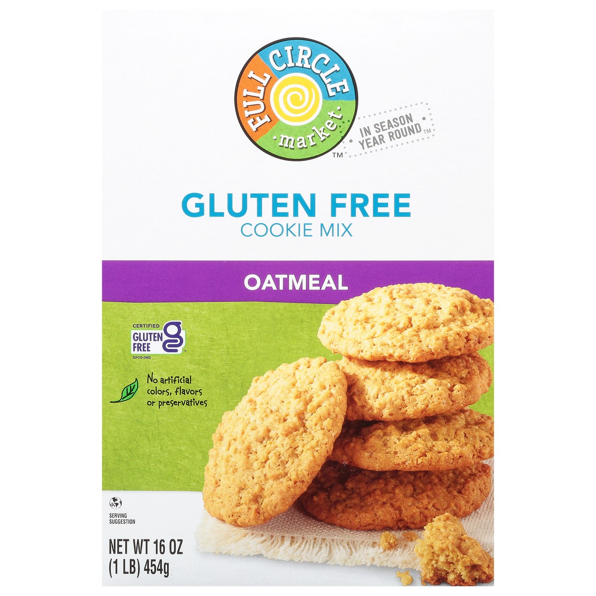 slide 14 of 15, Full Circle Market Gluten Free Oatmeal Cookie Mix 16 oz, 16 oz