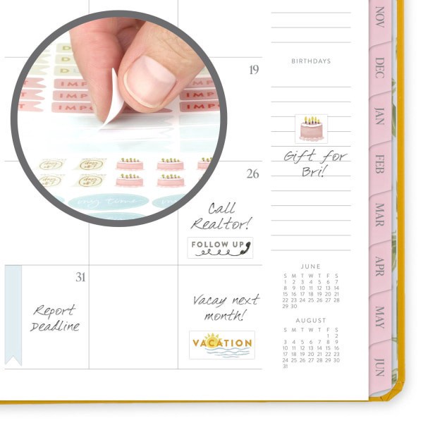 slide 5 of 10, Cambridge Pen+Pillar for Cambridge® Weekly Monthly Planners, Monarch, PP2220026, 1 ct