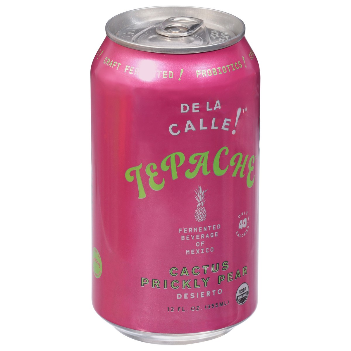 slide 4 of 9, De La Calle! Cactus Prickly Pear Desierto Tepache 1 fl oz, 1 fl oz