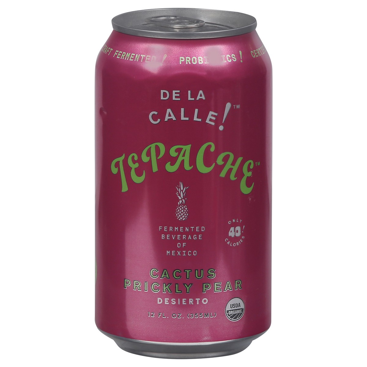 slide 1 of 9, De La Calle! Modern Mexican Prickly Pear Soda 12 fl oz, 1 fl oz
