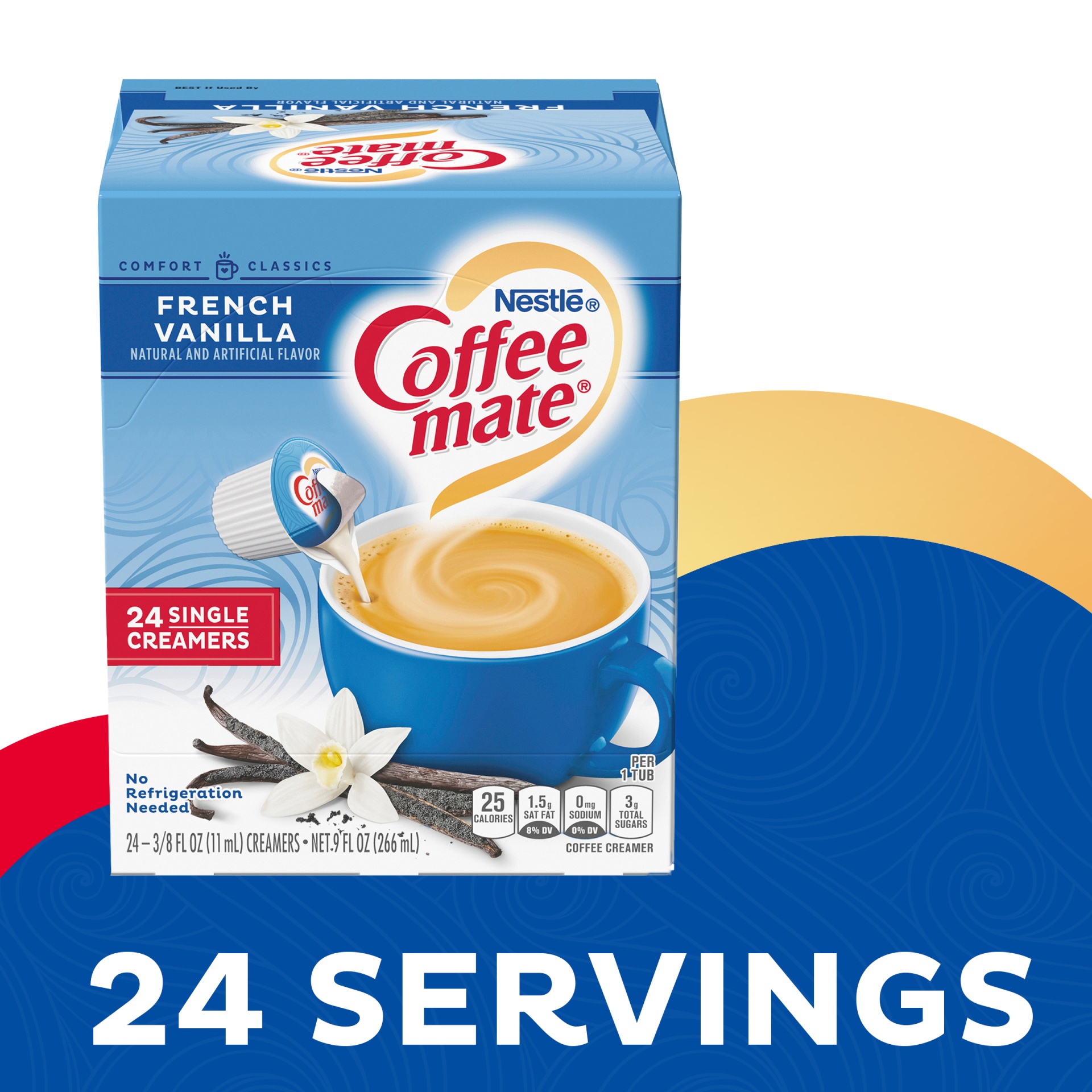 slide 12 of 13, Nestlé Coffee Mate French Vanilla Creamer Cups, 24 ct