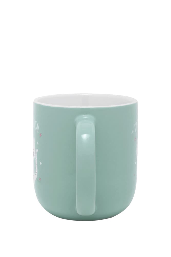 slide 2 of 2, Pacific Market International Meowgical Barrel Mug - Blue/Pink, 18 oz