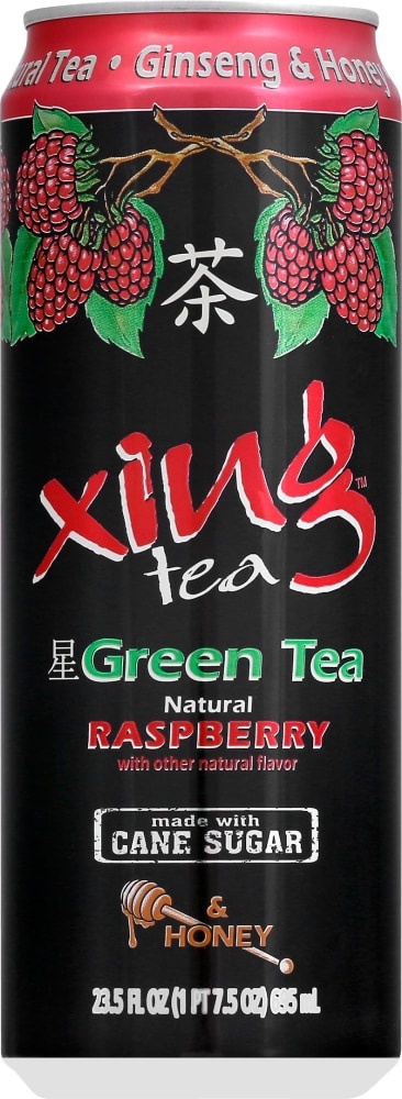 slide 1 of 1, Xing Green Tea With Raspberry & Honey, 23.5 fl oz