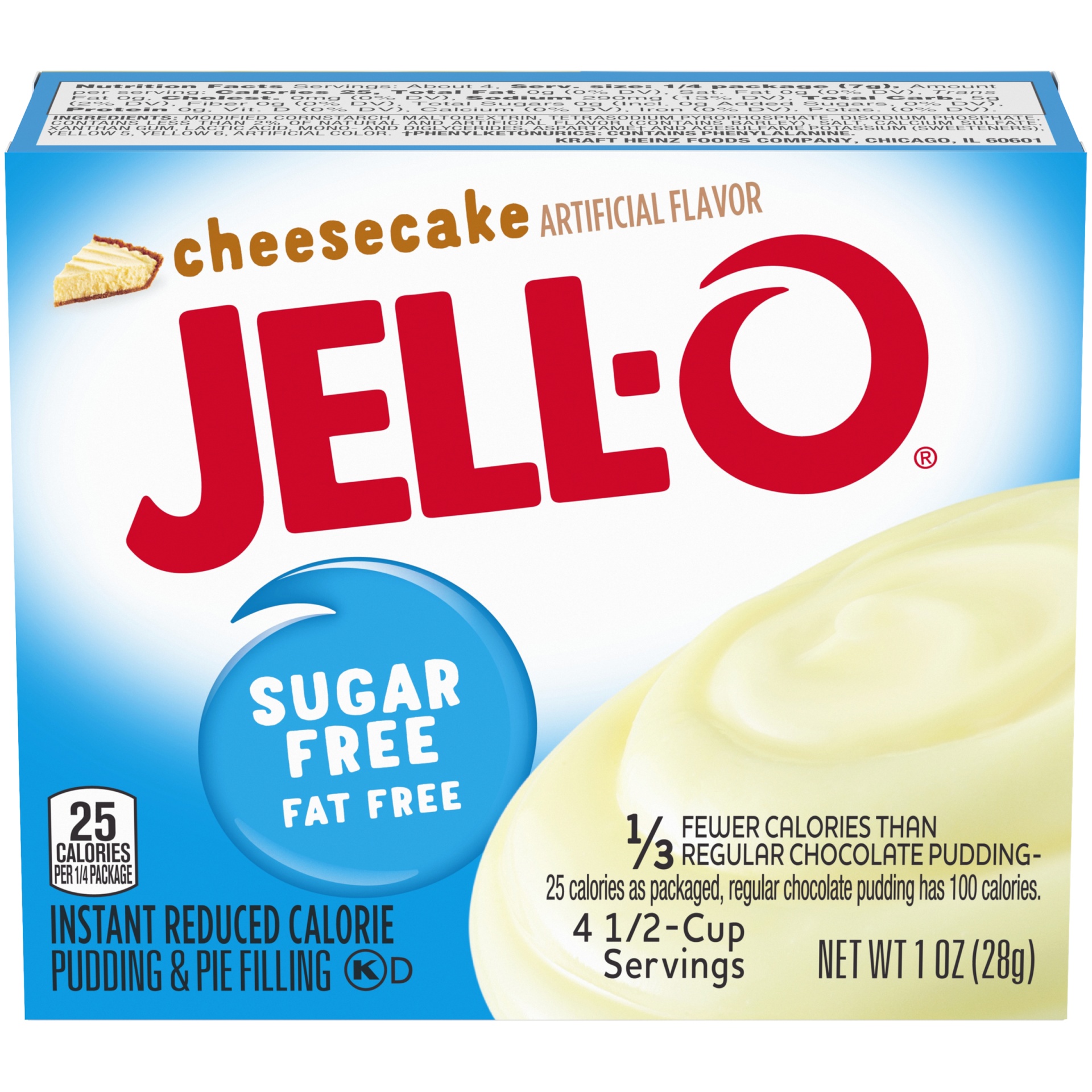 slide 1 of 10, Jell-O Cheesecake Sugar Free & Fat Free Instant Pudding & Pie Filling Mix, 1 oz