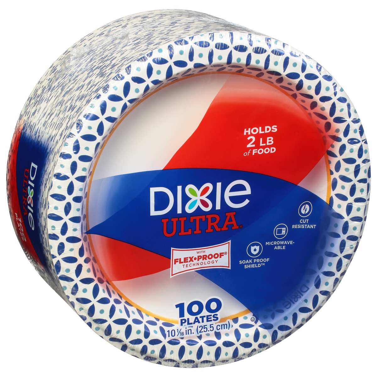 slide 2 of 9, Dixie Ultra Strong Paper Plates, 100 ct; 10 1/16 in