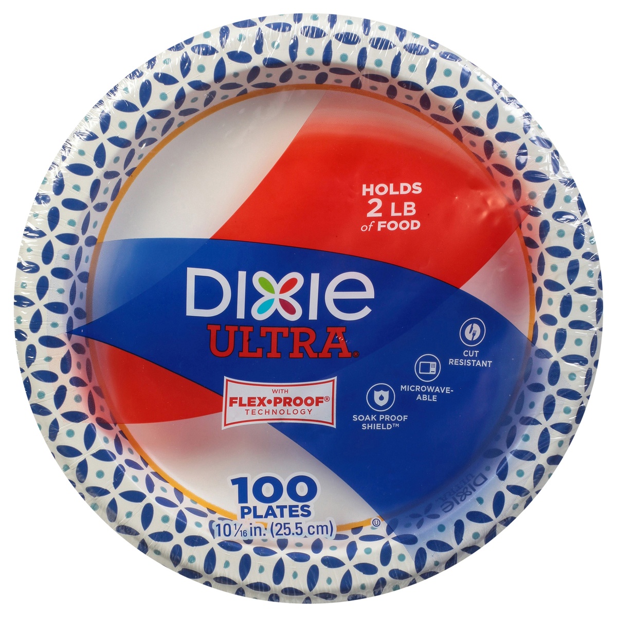 slide 1 of 3, Dixie Ultra Strong Paper Plates, 100 ct; 10 1/16 in