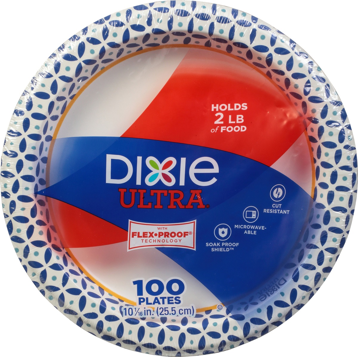 slide 7 of 9, Dixie Ultra Strong Paper Plates, 100 ct; 10 1/16 in