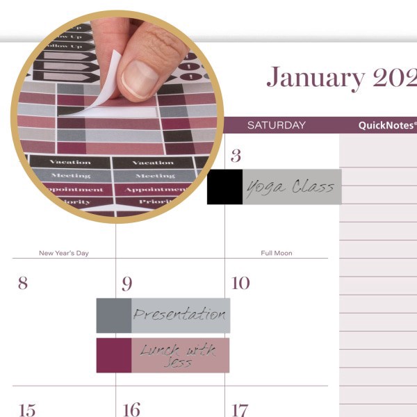 slide 10 of 10, Cambridge® Facet 2026 Customizable Weekly Monthly Planner, Small, 5 1/2"" x 8 1/2"", 1 ct