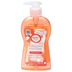 Signature Select/Care Antibacterial Crisp Clean Hand Soap Bottle - 11.25. Fl Oz.