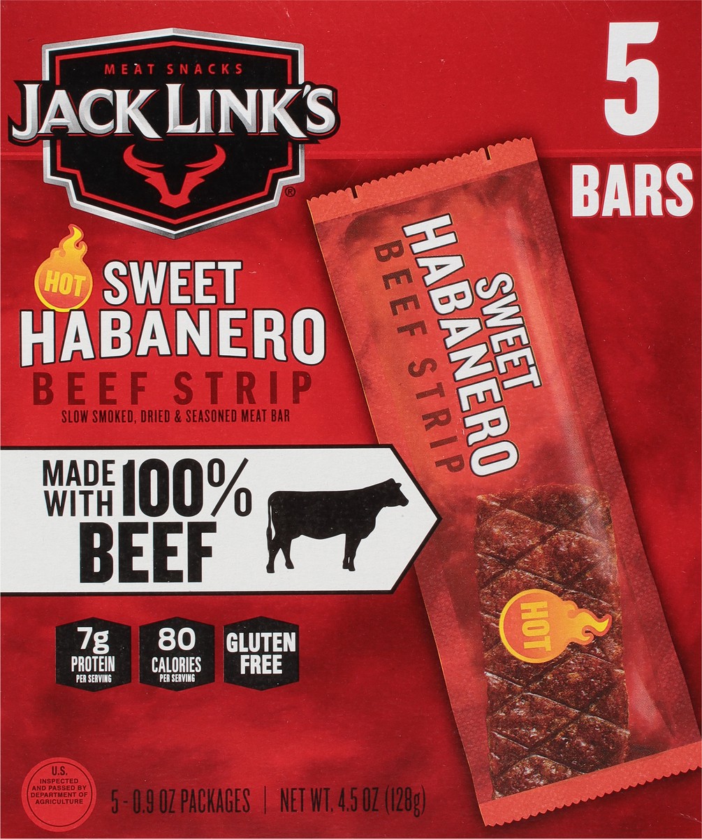 slide 6 of 9, Jack Link's 4.5Oz Jack Link's Sweet Habanero Beef Steak Strip 1/1 Consumer Unit, 4.5 oz