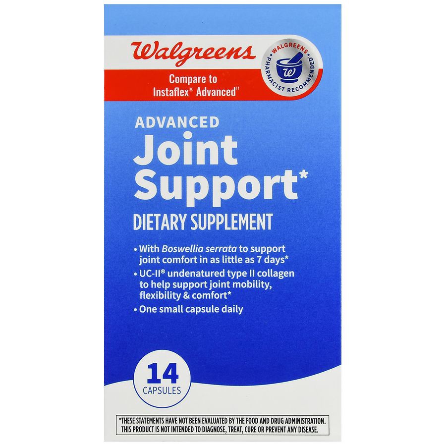 slide 5 of 5, Walgreens Advanced Joint Support, 14 ct