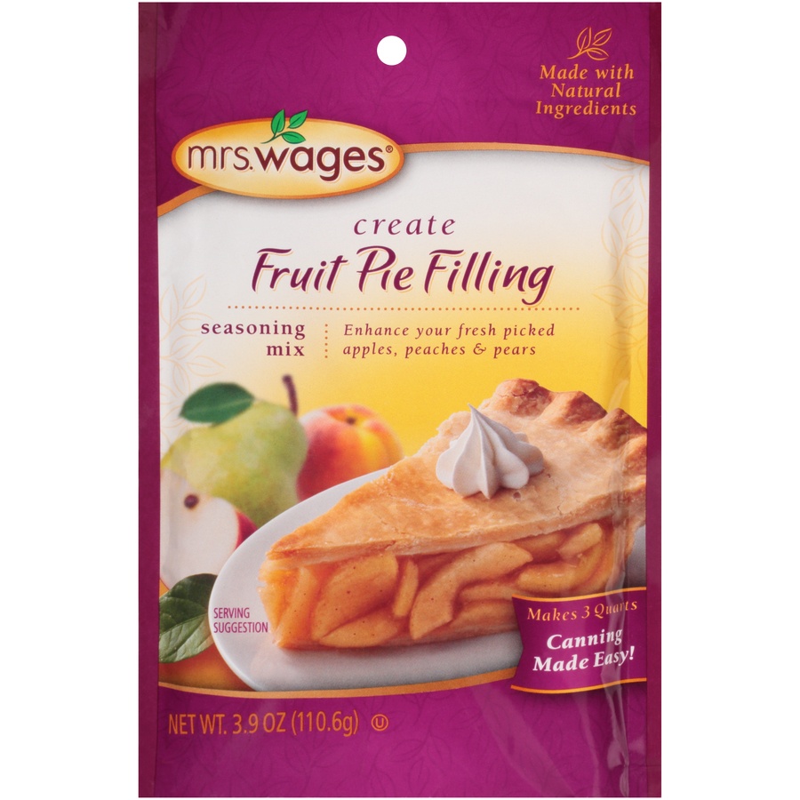 slide 1 of 2, Mrs. Wages Create Fruit Pie Filling Seasoning Mix, 3.9 oz