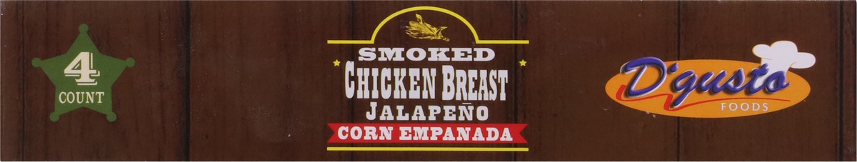 slide 4 of 9, D'gusto Foods Smoked Chicken Bread Jalapeno Corn Empanada 4 ea, 4 ct