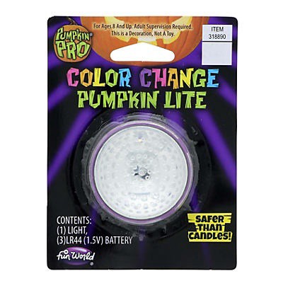 slide 1 of 1, Fun World Color Change Pumpkin Lite, 1 ct