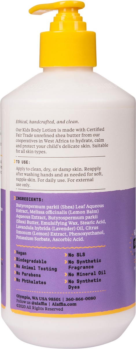 slide 4 of 8, Alaffia Lavender Shea Baby Lotion, 16 fl oz