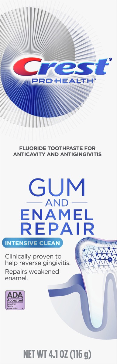 slide 2 of 2, Crest Enamel Repair & Gum Intense Clean Anticavity Fluoride Toothpaste, 4.1 oz, 4.1 oz