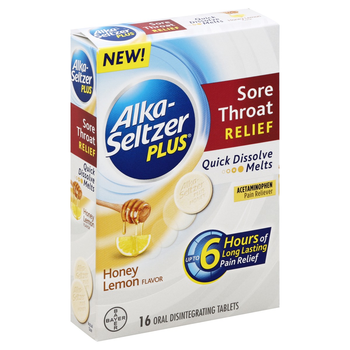 slide 3 of 5, Alka-Seltzer Sore Throat Relief 16 ea, 16 ct
