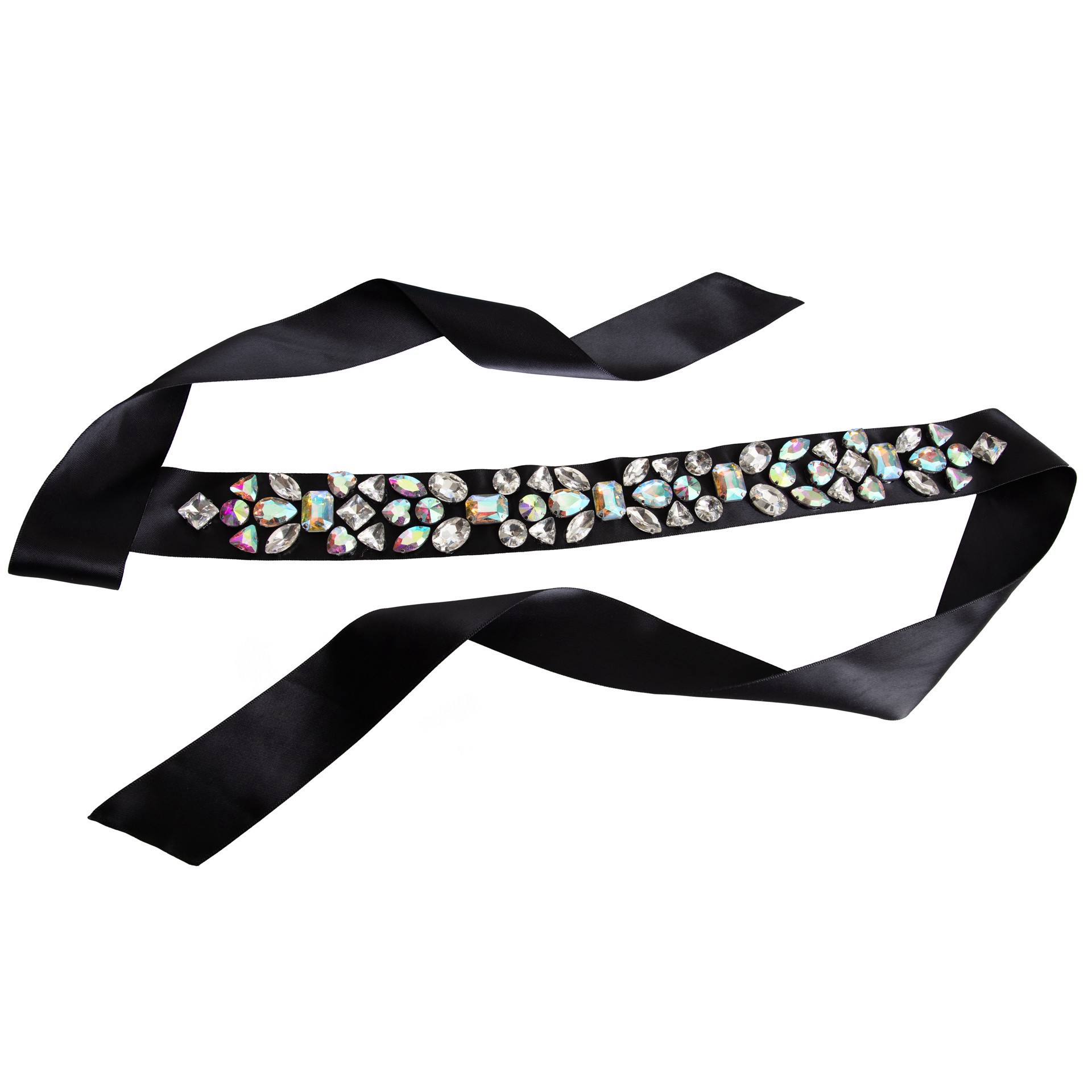 slide 5 of 7, Cousindiy Silver Crystal Ab Glass Sew-On Rhinestones, 48ct., 48 ct