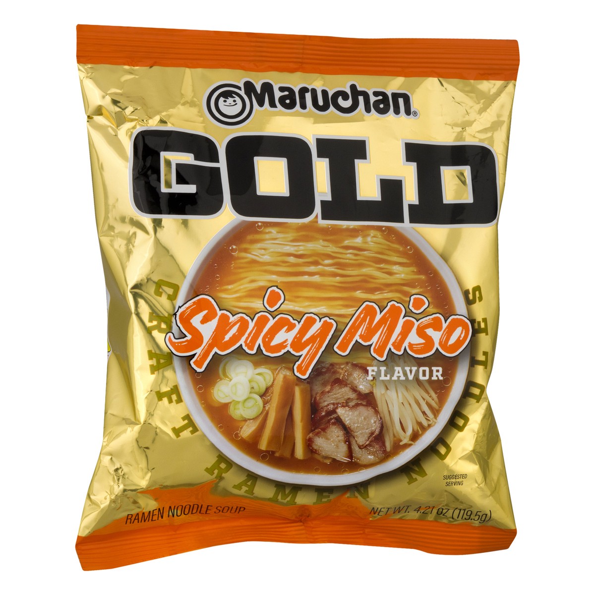 slide 2 of 9, Maruchan Gold Ramen Spicy Miso Noodle Soup 4.21 oz, 4.21 oz