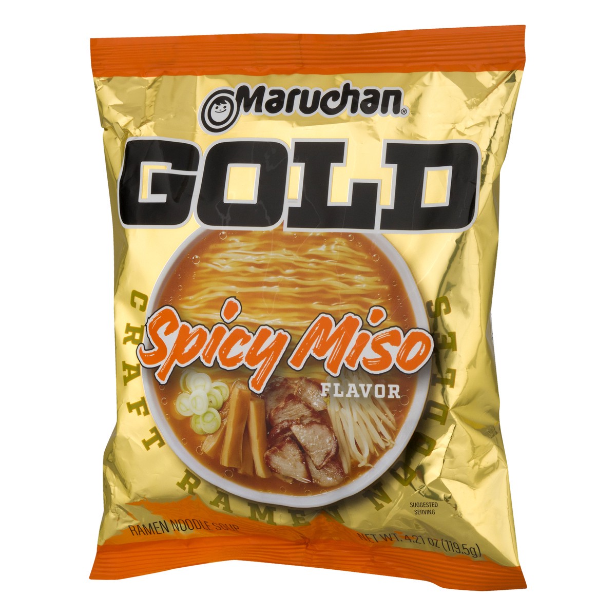 slide 5 of 9, Maruchan Gold Ramen Spicy Miso Noodle Soup 4.21 oz, 4.21 oz