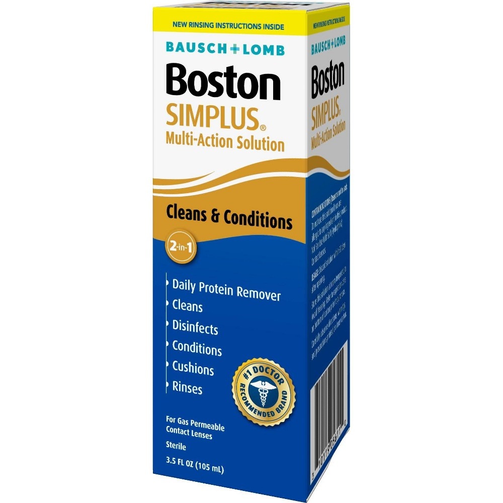 Bausch + Lomb Boston Simplus Multipurpose Contact Lens Solution 5 oz ...