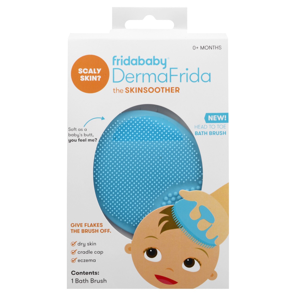 slide 11 of 11, Fridababy DermaFrida The Skinsoother Bath Brush 1 ea, 1 ct