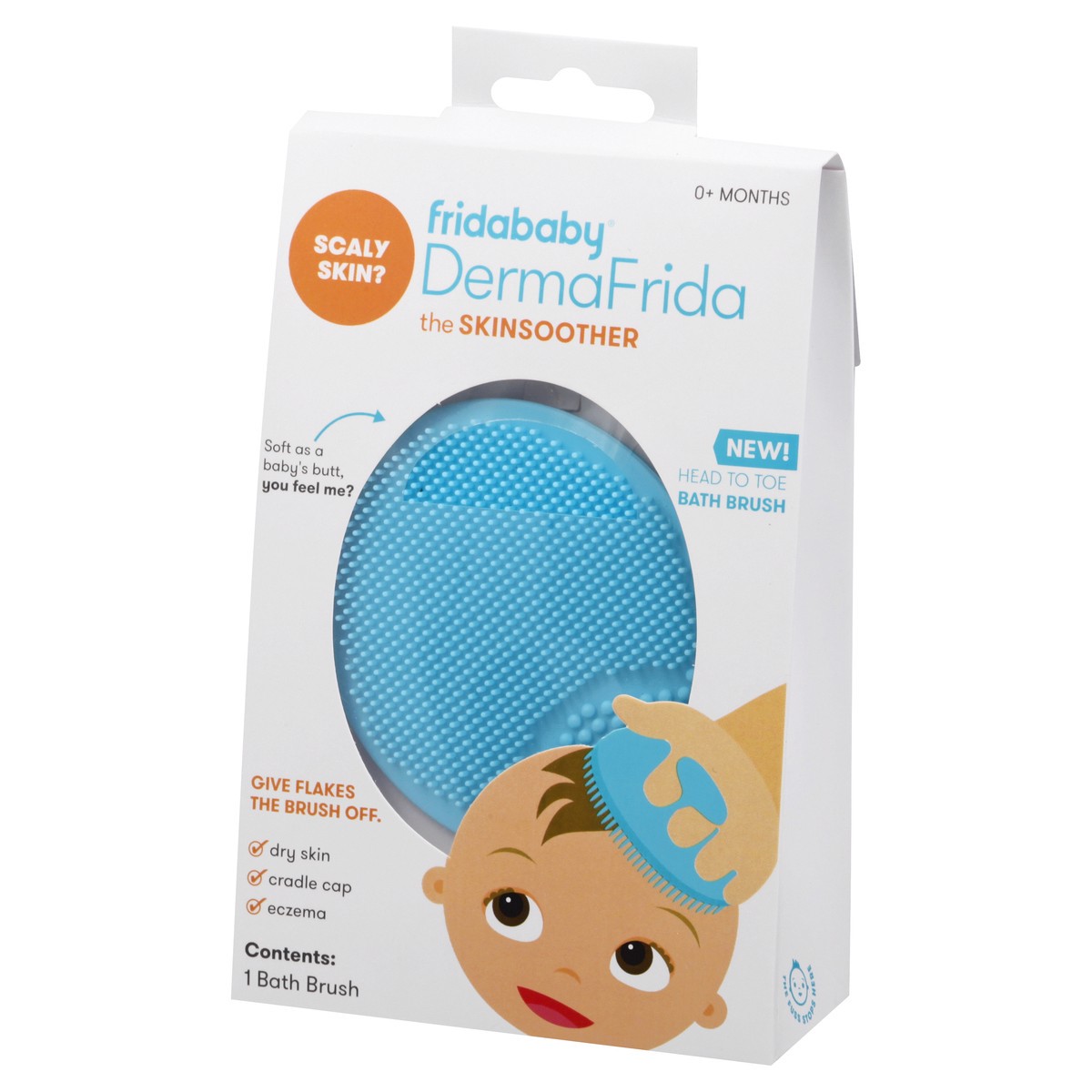 slide 10 of 11, Fridababy DermaFrida The Skinsoother Bath Brush 1 ea, 1 ct