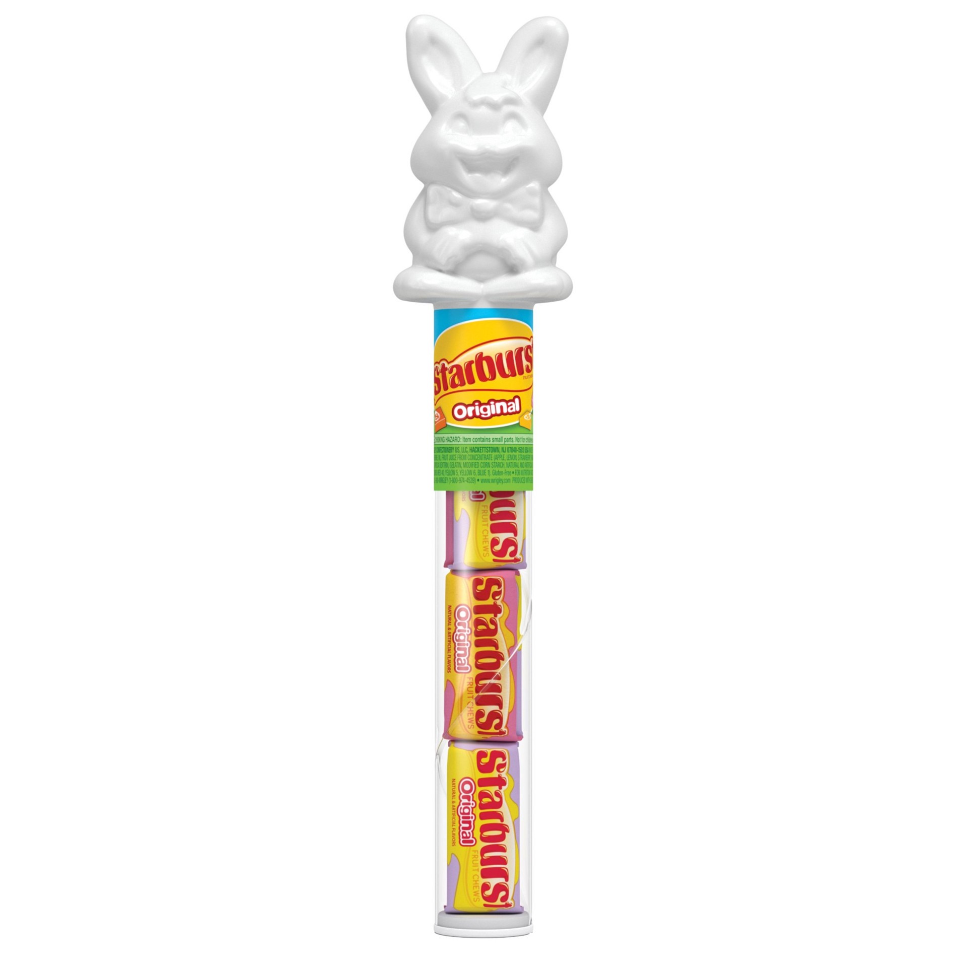 slide 1 of 6, STARBURST Easter Bunny Candy Cane, 1.6 ounce, 1.06 oz