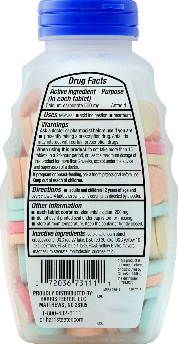 slide 8 of 12, Harris Teeter Antacid Rs Asst Fruit, 150 ct