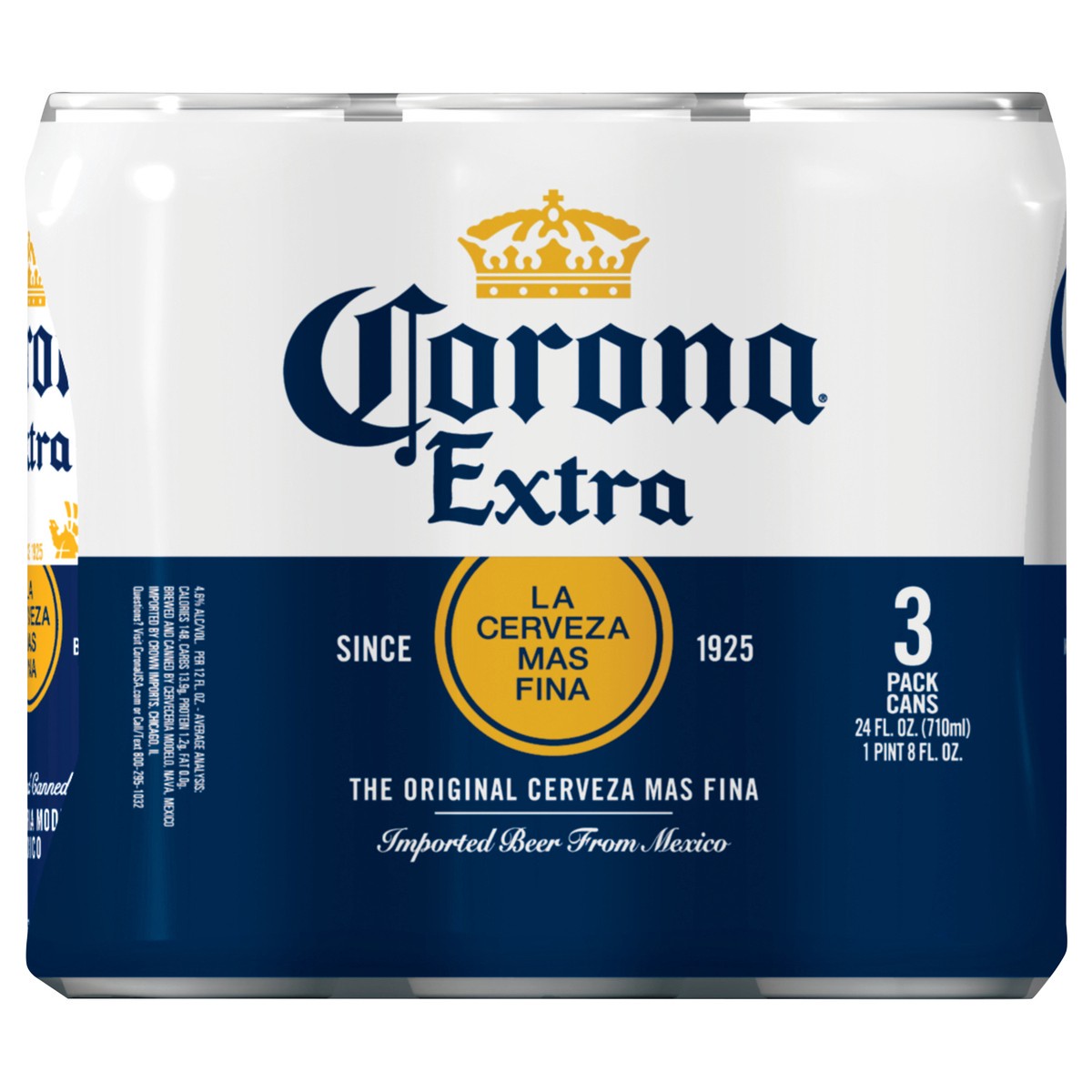 slide 1 of 4, Corona Extra Mexican Lager Import Beer, 3 ct
