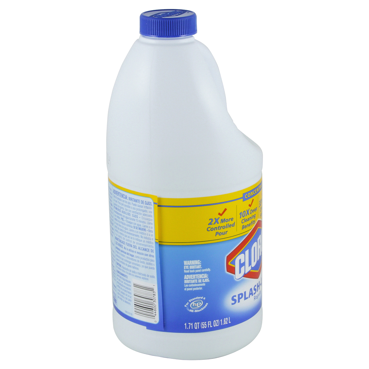 slide 5 of 7, Clorox Splash-Less Regular Bleach, 55 oz