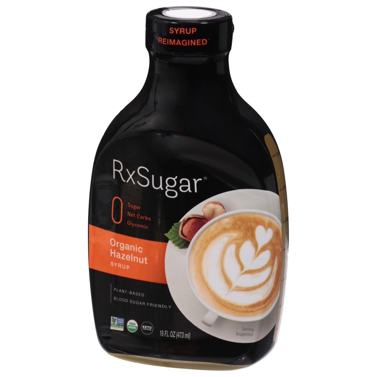 slide 9 of 13, RxSugar Organic Hazelnut Syrup 16 fl oz, 16 fl oz