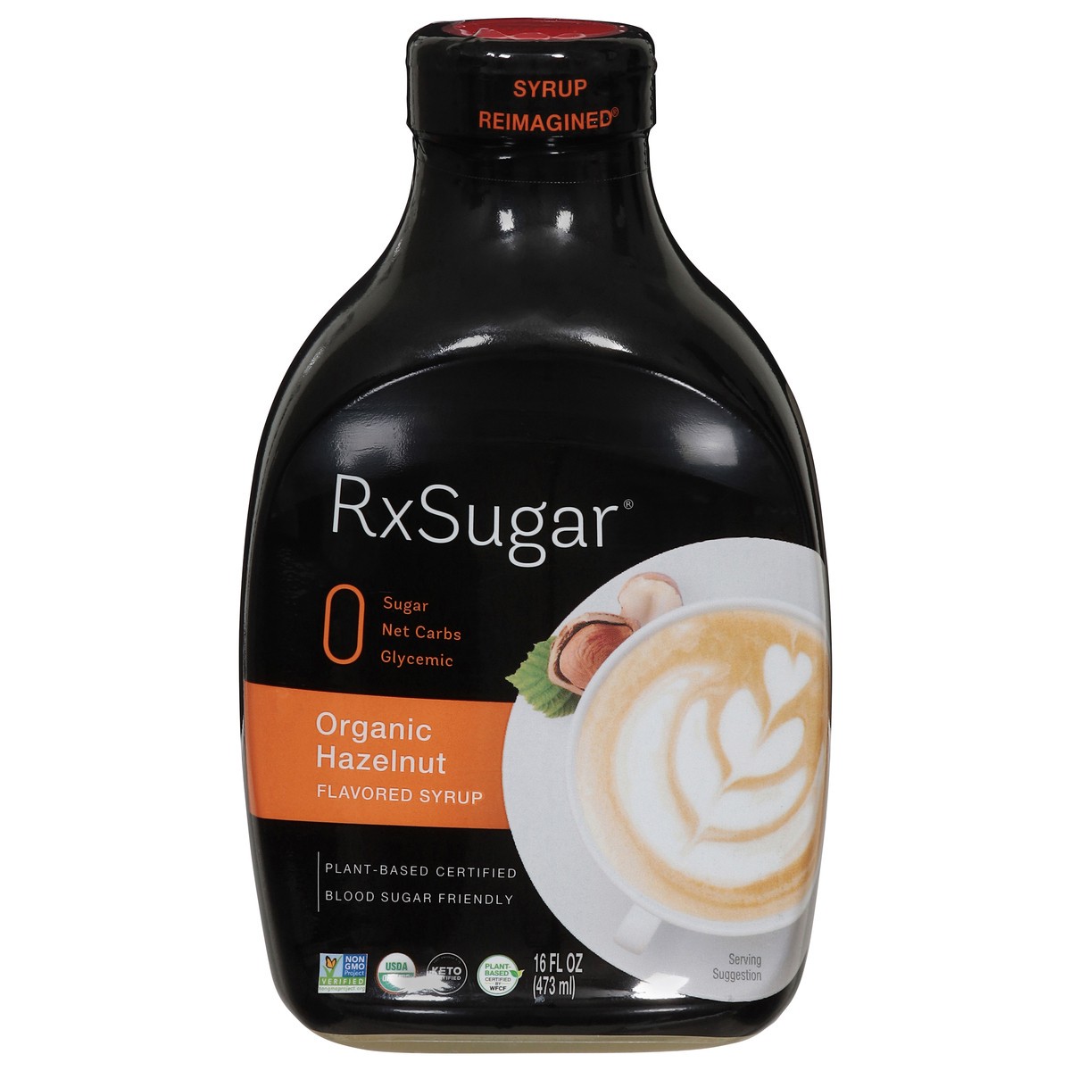 slide 1 of 13, RxSugar Organic Hazelnut Syrup 16 fl oz, 16 fl oz