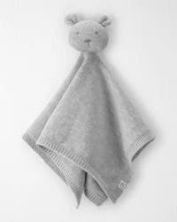 Littleplanet Baby Organic Cotton Bear Lovey - Heather Grey - One Size