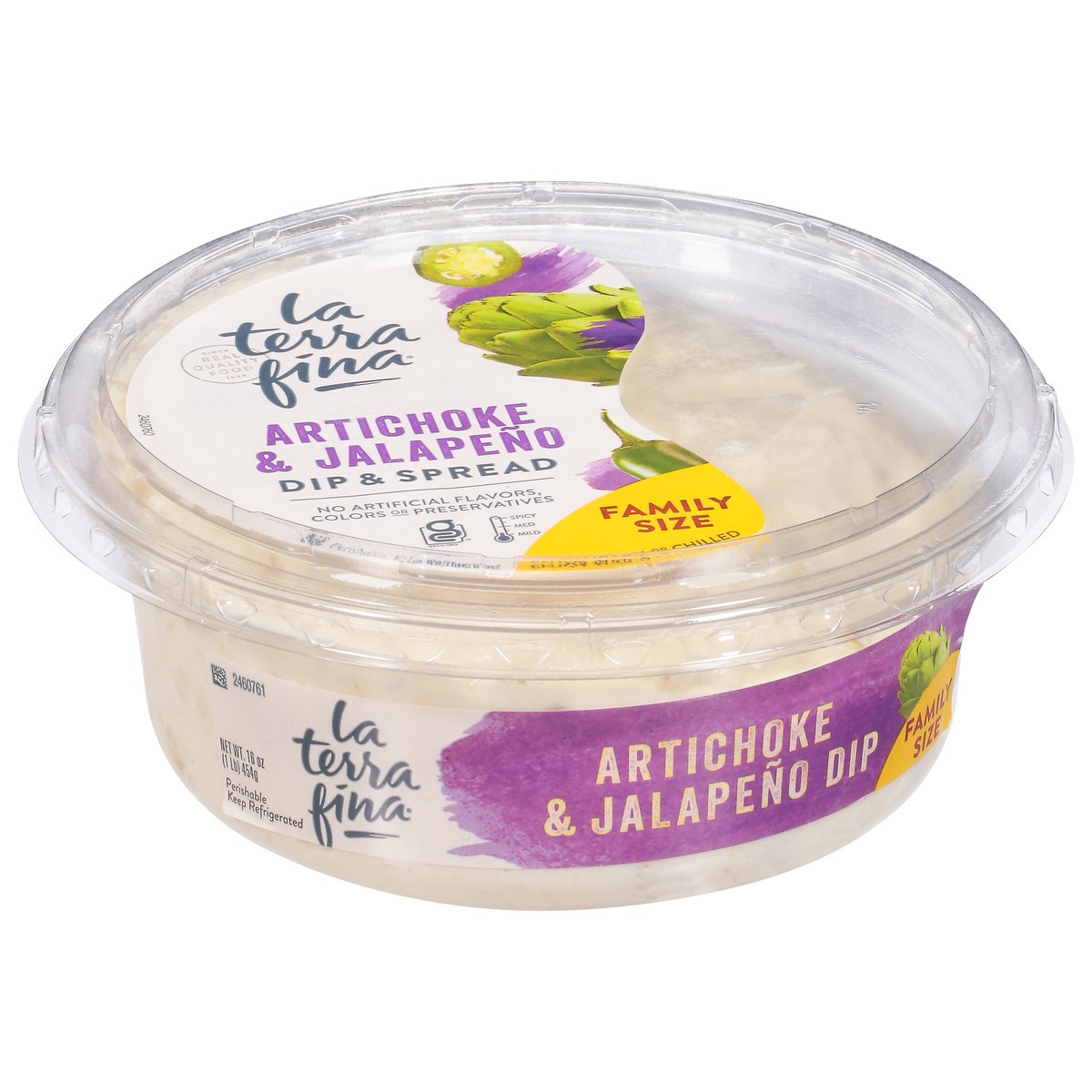 slide 3 of 9, La Terra Fina Artichoke & Jalapeno Dip & Spread Family Size 16 oz, 16 oz