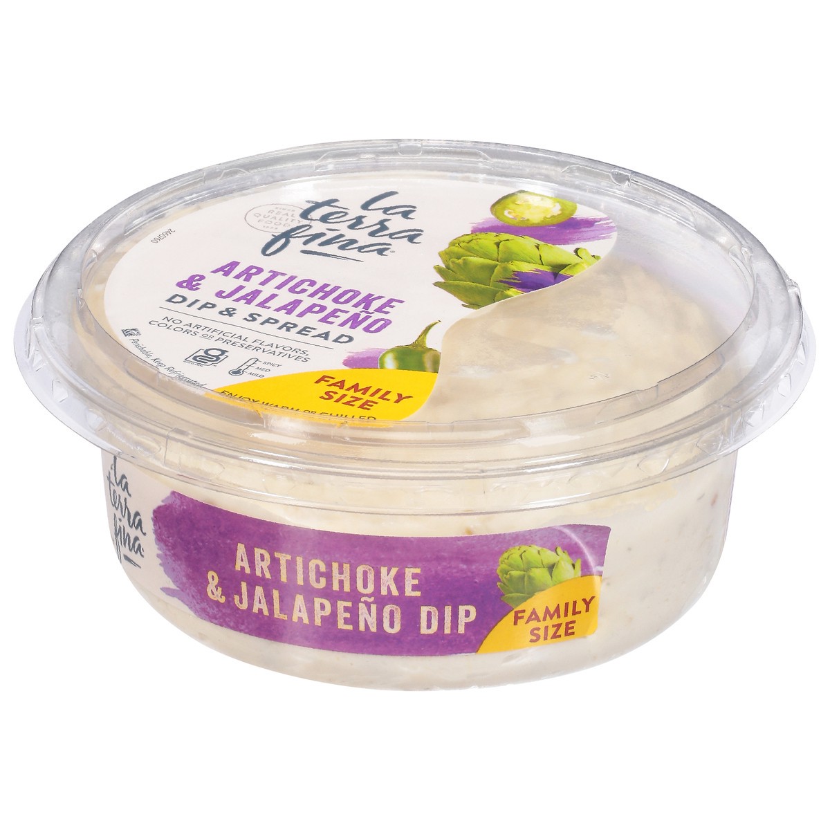 slide 7 of 9, La Terra Fina Artichoke & Jalapeno Dip & Spread Family Size 16 oz, 16 oz
