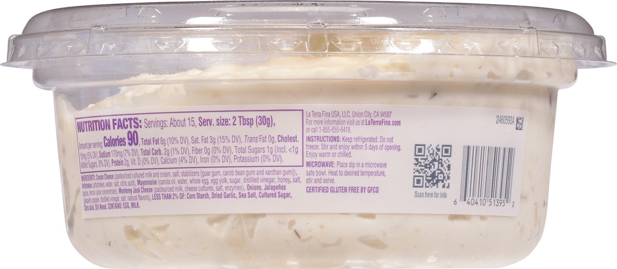 slide 4 of 9, La Terra Fina Artichoke & Jalapeno Dip & Spread Family Size 16 oz, 16 oz