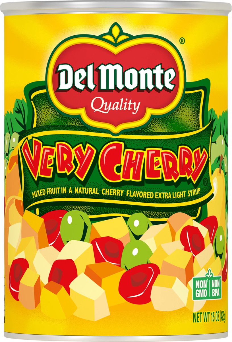 slide 3 of 7, Del Monte Very Cherry Mixed Fruit 15 oz, 15 oz