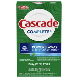 Cascade Powder Dishwasher Detergent, Fresh Scent, 60 ounces