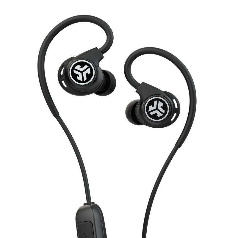 slide 5 of 5, JLab Fit Sport Bluetooth Wireless Earbuds - Black, 1 ct