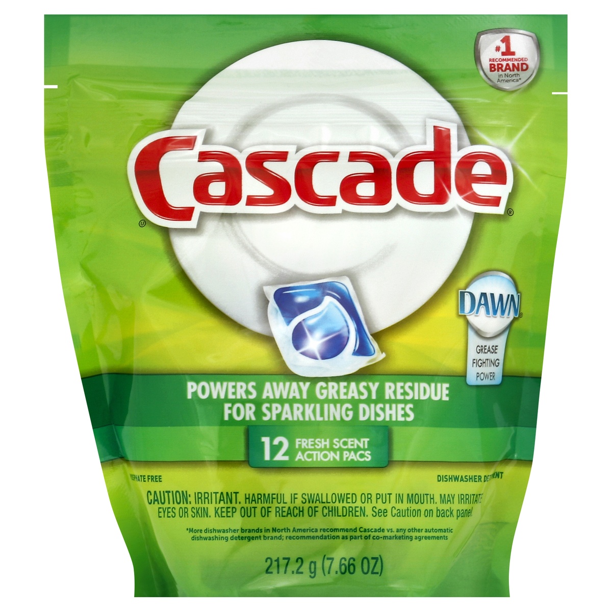 slide 1 of 2, Cascade Dishwasher Detergent 12 ea, 12 ct