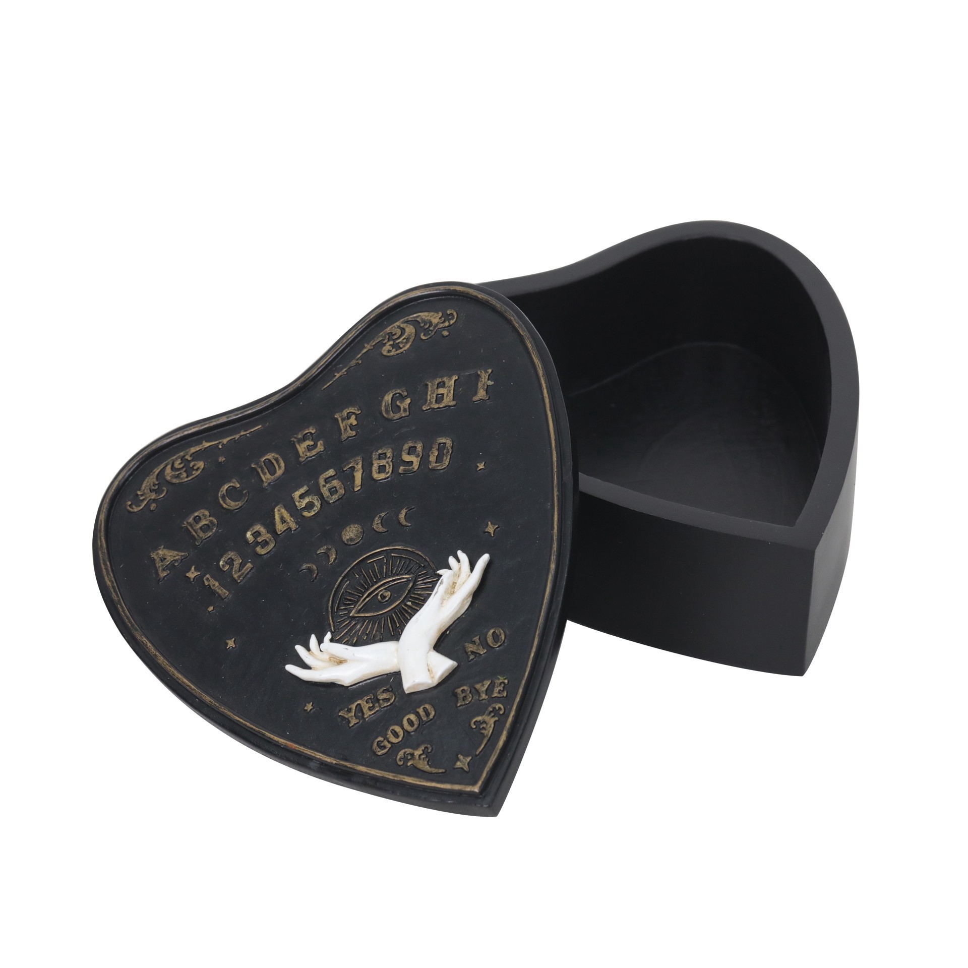 slide 2 of 2, 5" Black Heart Ouija Board Tabletop Accent By Ashland, 5 in