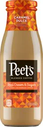 Peet's Caramel Dulce Blended Iced Coffee, 13.7 fl oz Glass Bottle