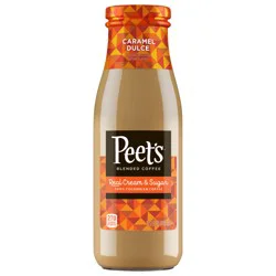 Peet's Caramel Dulce Blended Iced Coffee, 13.7 fl oz Glass Bottle