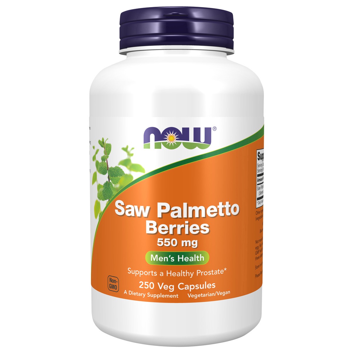 slide 1 of 4, NOW Saw Palmetto Berries 550 mg - 250 Veg Capsules, 250 ct