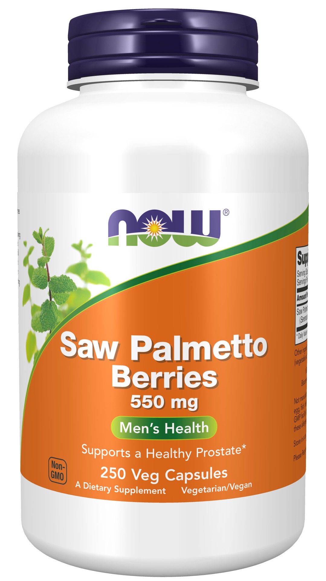 slide 1 of 4, NOW Saw Palmetto Berries 550 mg - 250 Veg Capsules, 250 ct